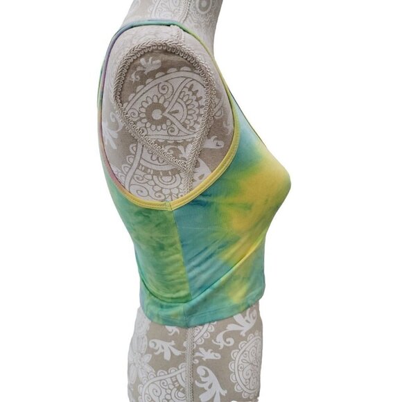 Suzzi Small Cropped Tank Multi Colored Tie Dyed Top NWT Small - Picture 4 of 7